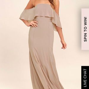 Off the shoulder maxi
